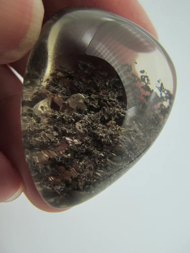 

NEW Natural Ghost Phantom Quartz Crystal Gems Specimen Healing Natural Hexagonal Pointed Pendant