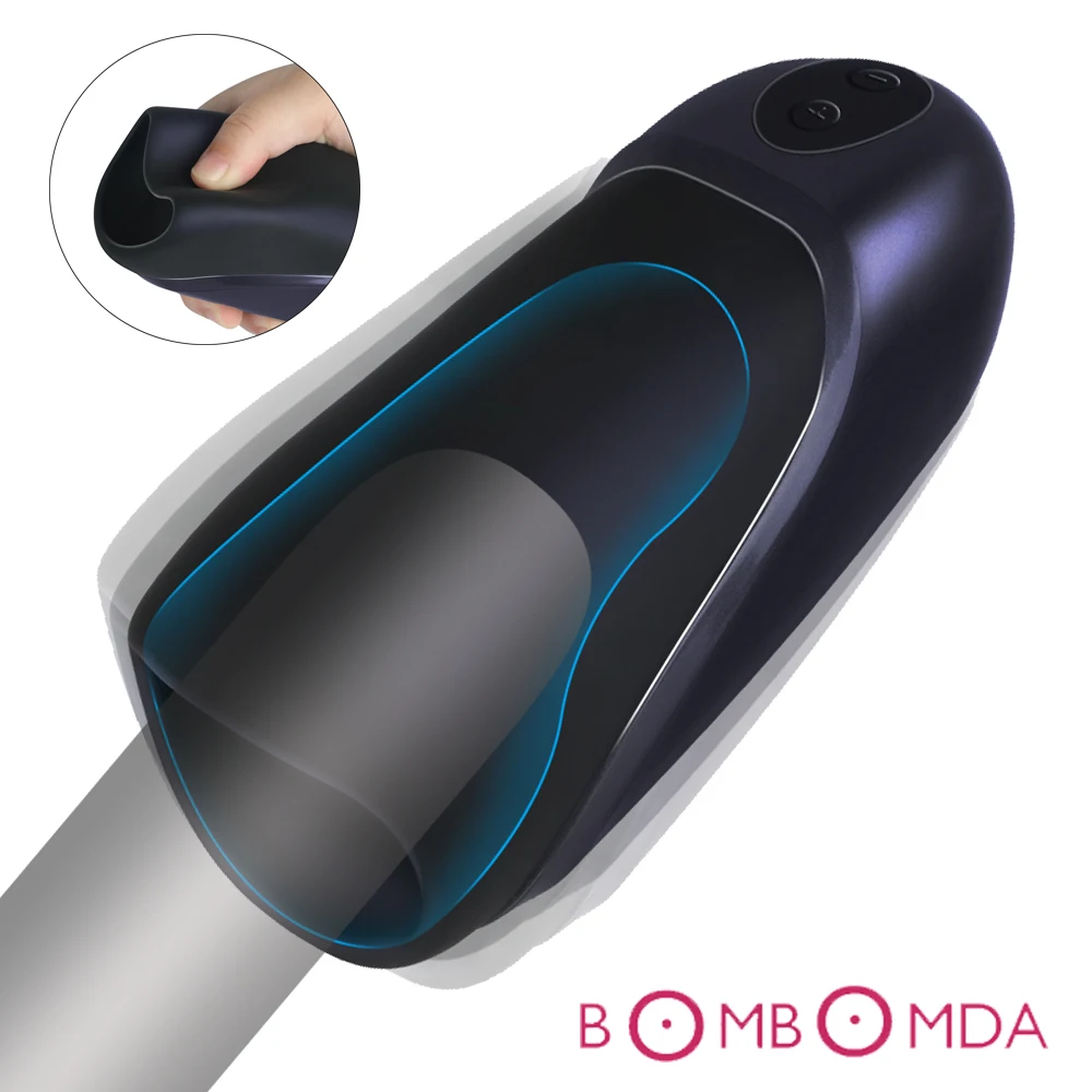 Мужской автоматический мастурбатор чашка Glans Вибрационный пенис массаж 14