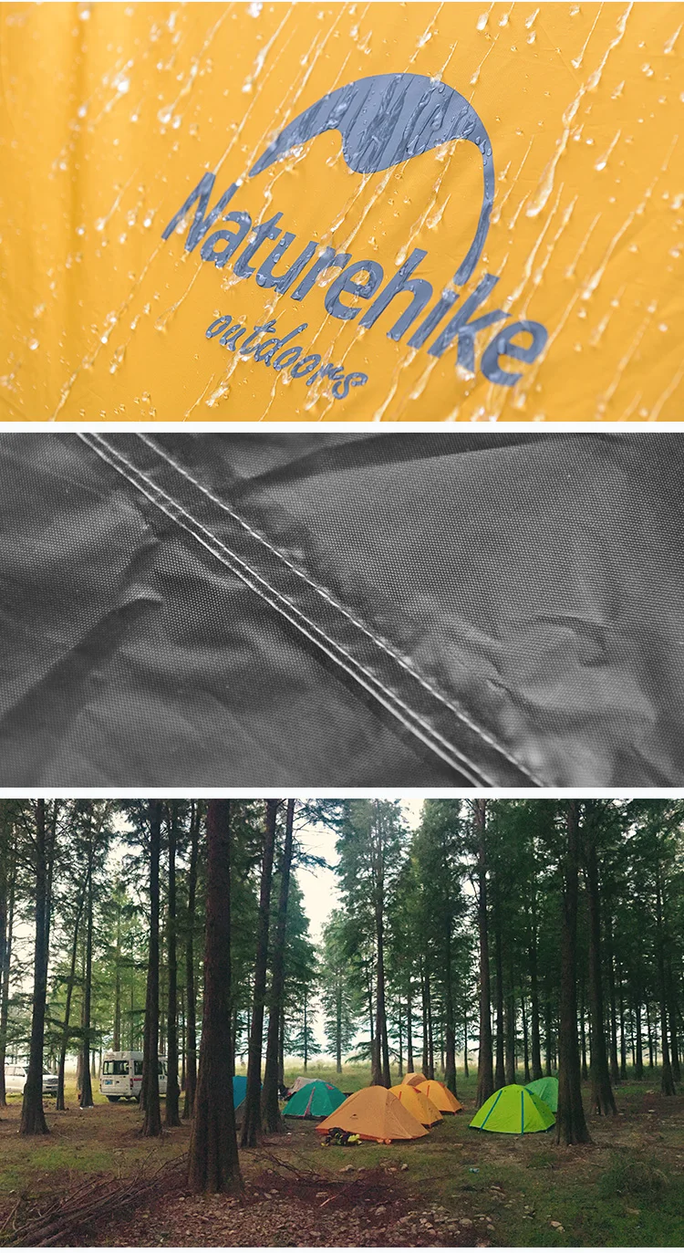 NatureHike 3-4 человек палатка для кемпинга Новое поступление двухслойная наружная походная туристическая палатка алюминиевая палка НЧ палатки