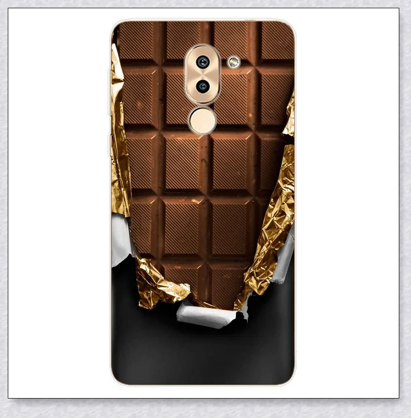 chocolite Для Fundas huawei Honor 6x чехол s Высокое качество Модный Принт мягкий Силиконовый ТПУ задняя крышка чехол для Honor 6 x Honor6x чехол для телефона - Цвет: chocolite