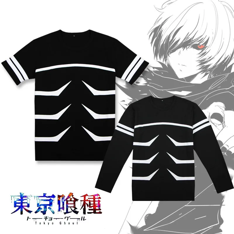 Аниме для мужчин и женщин косплей рубашка kaneziki куртка одежда kaneki ken carnaval короткий