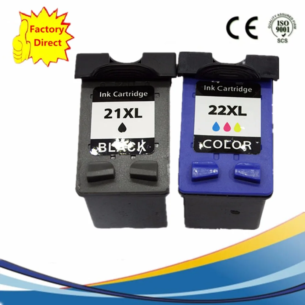 Картридж для принтера HP21XL 22XL HP22XL DeskJet D1470 D1520 D1530 D1558 D1560 D1568 D2320 D2330 D2345|Чернильные
