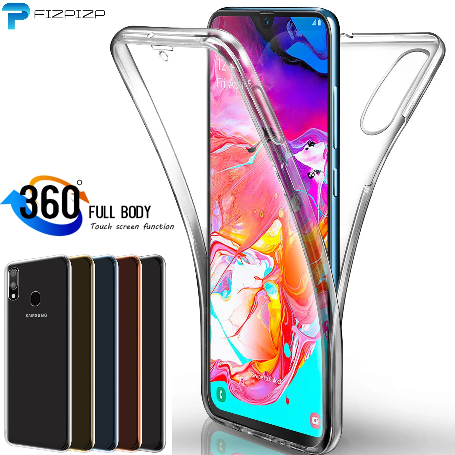 360 градусов передний + задний Чехол для Samsung Galaxy A10 A20 A30 A40 A50 S8 S9 Plus S10e S10 A6 A8 J4 J6 A7 2018