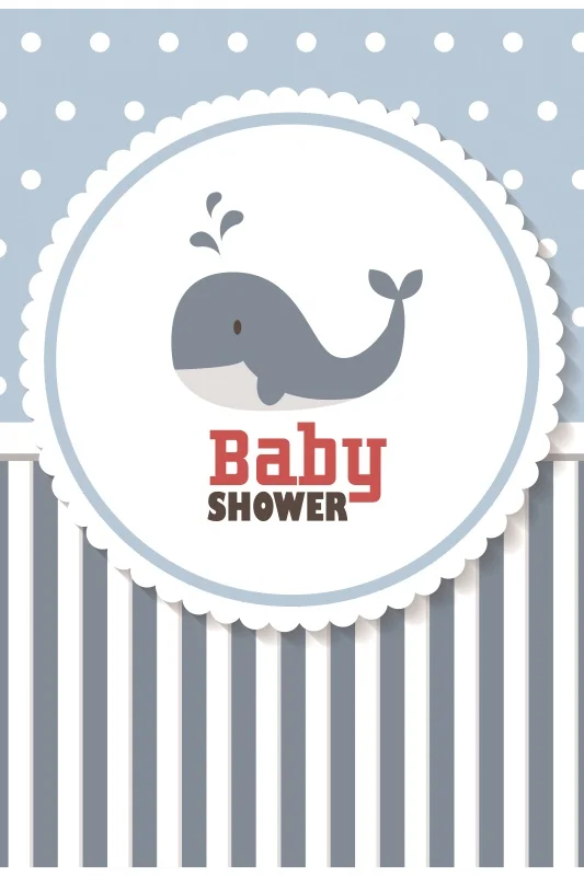Laeacco Baby Shower фоны Дельфин полосы детские мультфильм вечерние плакаты фото Фон