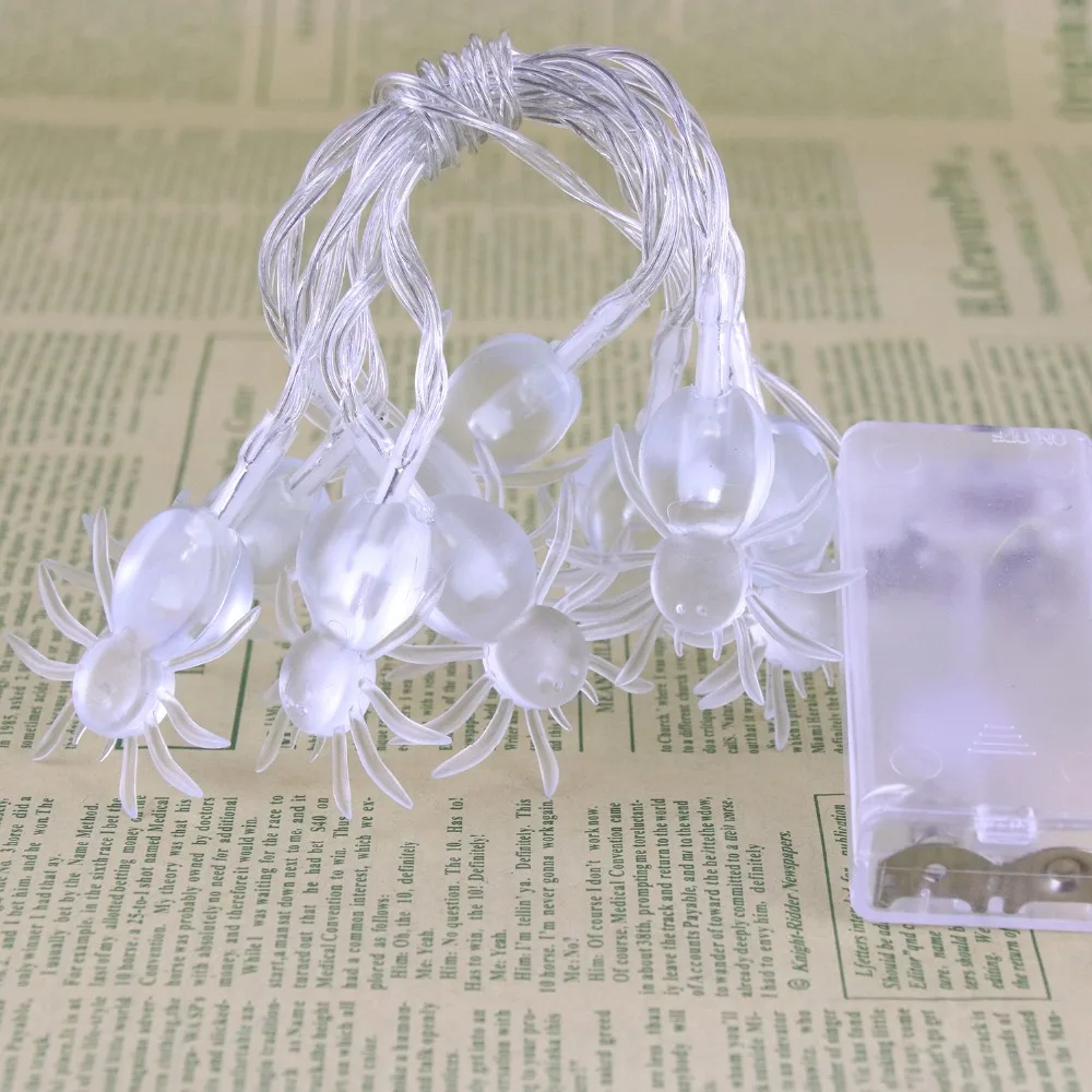 

Spider String Light Halloween Party Decorative Lights 1.2M 10 LED Holiday Party Celebration Indoor Oudoor Decoration Garland JQ