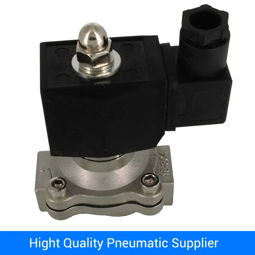 Нормально закрытый электромагнитный клапан из нержавеющей стали класса IP65 3/4