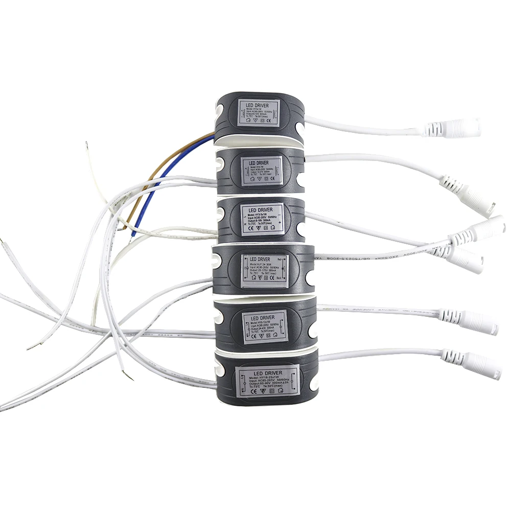(1 50)x1W Светодиодный внешний драйвер 300 мА вход AC85 265V Трансформатор постоянного