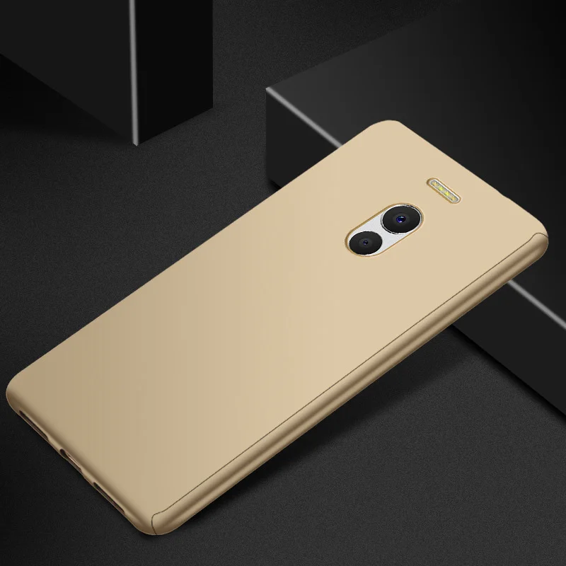 Gold Case 360 градусов чехол на мейзу м6 м6 ноте м6s meizu m6 m6s / чехол мейзу м3 м5 ноте м5 m5s закаленное стекло+ защитное чехол мейзу про 7 meizu pro 7 роскошные тонкие полное чехол на M6 Note M6 M6S M5 M3 Note M5 Pro 7 - Цвет: Gold Case
