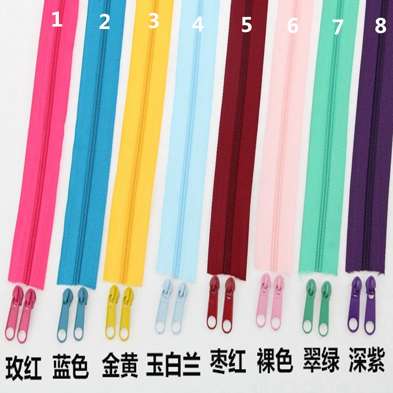 Швейные аксессуары 1 м цветная нейлоновая стеганая Подушка на молнии Случайная