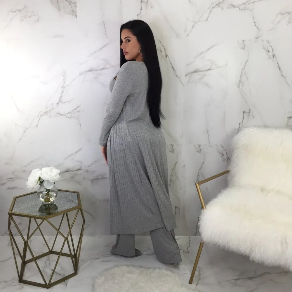 Новый осенний дизайн женские костюмы из 3 предметов укороченный топ штаны с