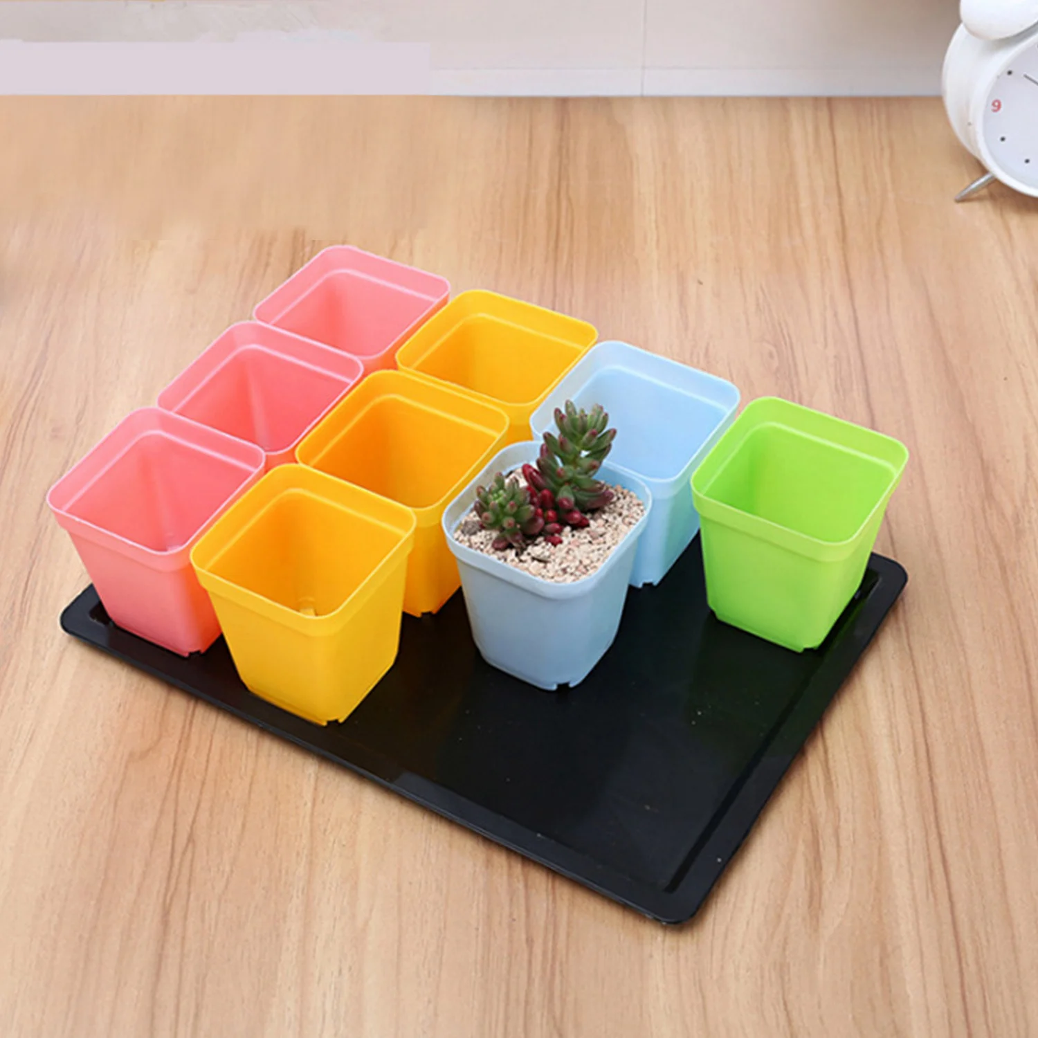 Многоразовый пластиковый лоток для выращивания растений 1 шт. крышка 20 горшки