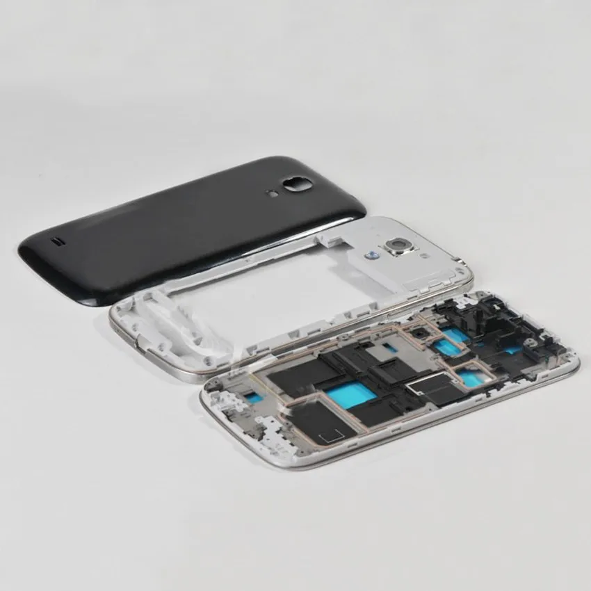 i9195 Black Полный корпус для samsung Galaxy S4 mini i9190 i9192 i9195 Передняя рамка+ средняя рамка+ крышка батареи запасные части для S4mini - Цвет: i9195 Black