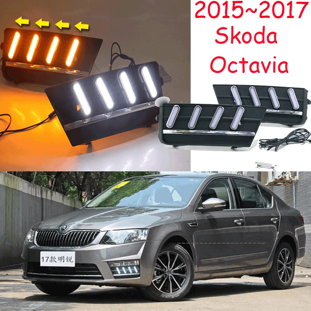 Skod Octavia дневной свет 2015 ~ 2017 yeti fabia Rapid хром Бесплатная доставка! Светодиодный