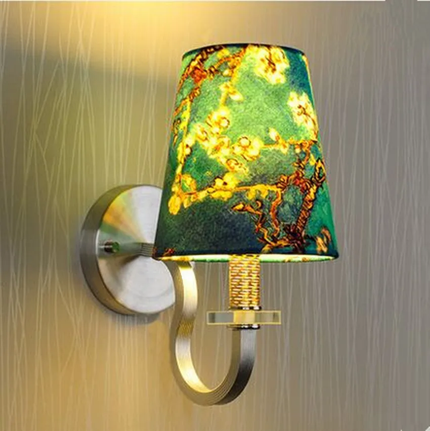 Современный простой пасторальный креативный ржавый настенный светильник для