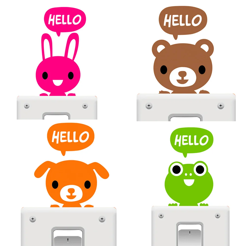 9 видов конструкций милые животные кошка свинья собака кролик с изображением