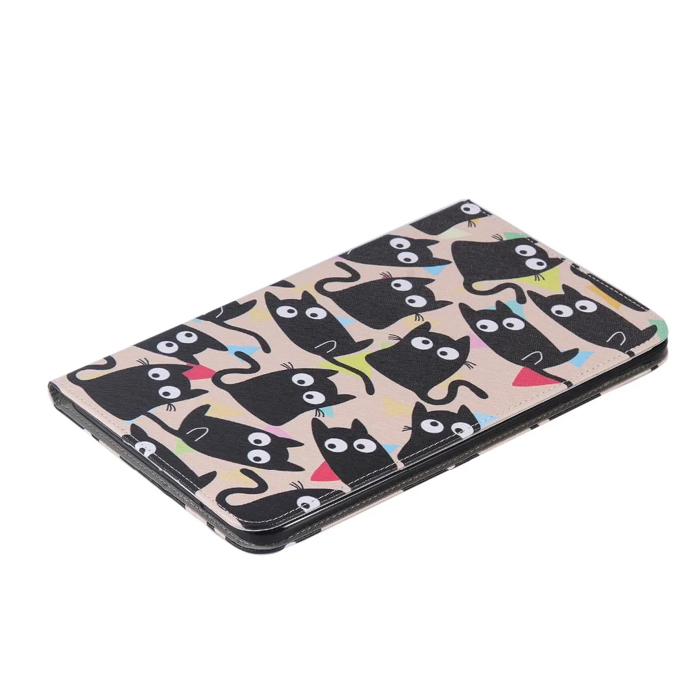 Высокое качество мультфильм печати Стенд держатель карты Мягкий ТПУ + ПУ кожа