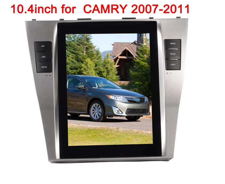 Tesla style 10 4 дюймов android 9 0 автомобильный dvd плеер для TOYOTA CAMRY 2007 2011 Авто A/C мультимедиа