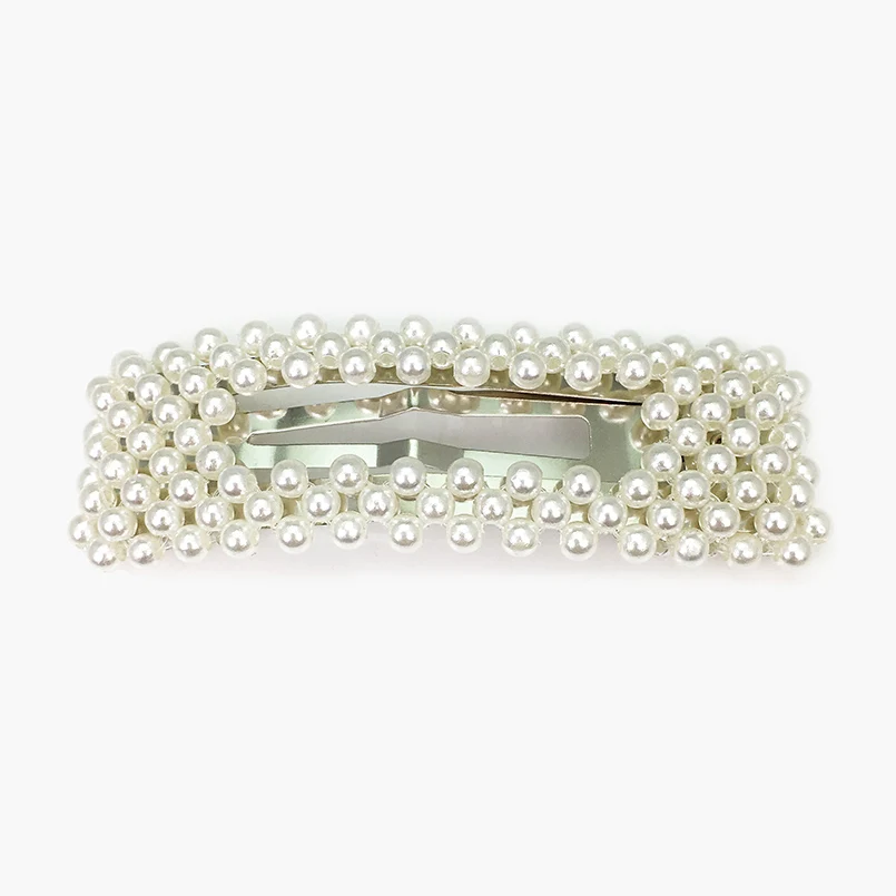 HJ002 Silver MANILAI, заколки для волос с искусственным жемчугом для женщин, ручной работы, расшитые бисером, шпильки, свадебные украшения для волос, женские подарки, свадебные аксессуары для волос - Окраска металла: HJ002 Silver