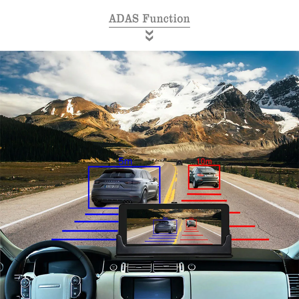 Автомобильный видеорегистратор TOPSOURCE ADAS GPS навигатор 4G 3G Android для грузовиков