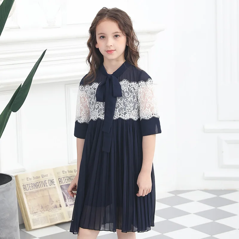 2019 Summer Kids Girls Chiffon Princess For Evening Party Dresses Teenager Children Clothing 5 6 7 8 9 10 11 12 14 16Year | Детская