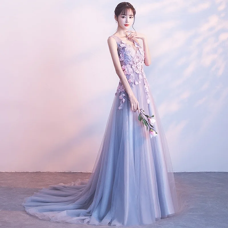 Вечерние платья вечернее платье с v образным вырезом без рукавов Элегантное