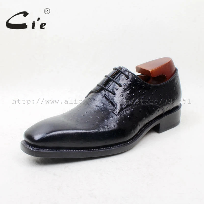 Cie/бесплатная доставка Обувь ручной работы на заказ из тисненой кожи страуса