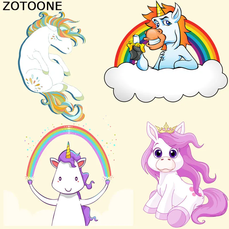 ZOTOONE Радуга патчи для одежды Бесплатная доставка Стильная футболка с