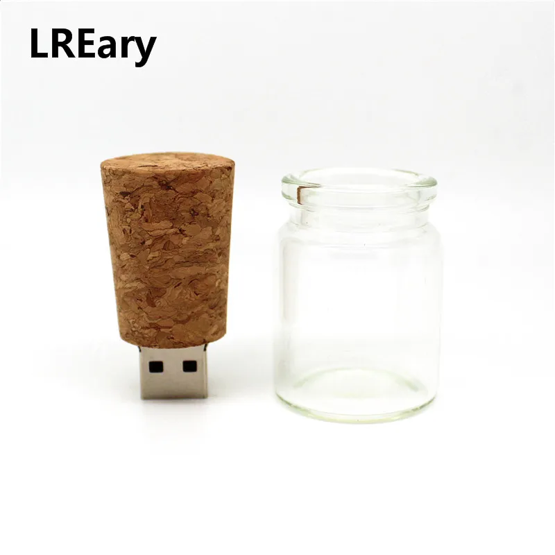 Флэш накопитель USB реальной емкости стеклянная бутылочка для желаний флэш дрифта
