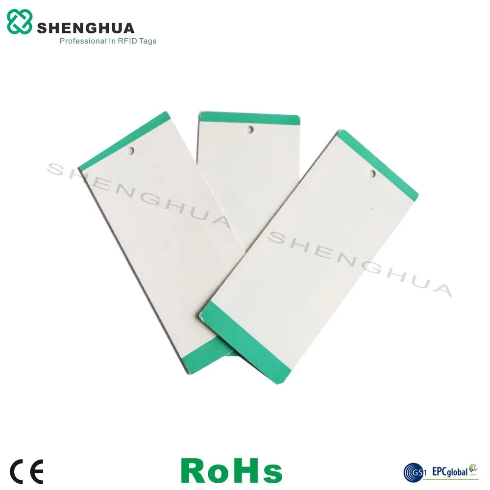 

10pcs/pack OEM Printable RFID UHF Clothing Garment Hang Tag RFID Laundry Tag Programmable UHF Cloths Rfid Ticket For Retail