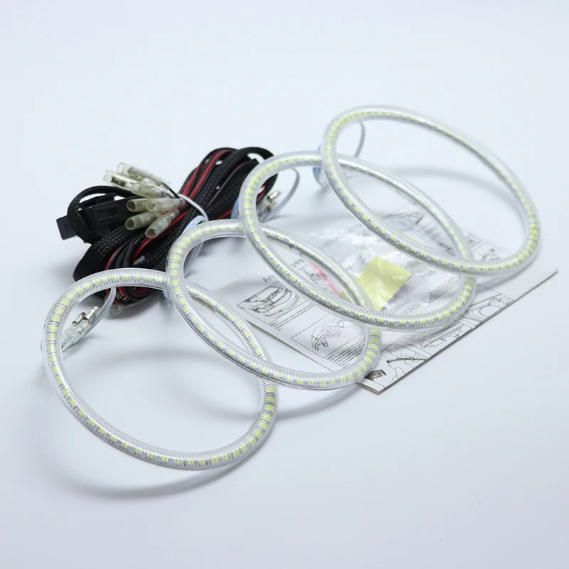 Для Acura TSX 2009 2010 2011 2012 ультра яркий SMD белый светодиод ангельские глазки 2600LM 12V halo ring