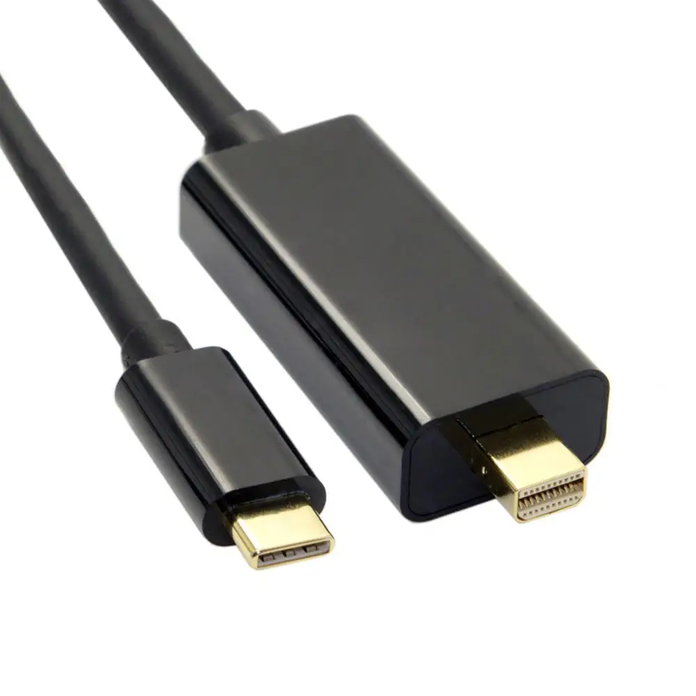 

USB 3.1 Type C USB-C to Mini DisplayPort DP Male 4K Monitor Cable for Macbook & Laptop 1.8m