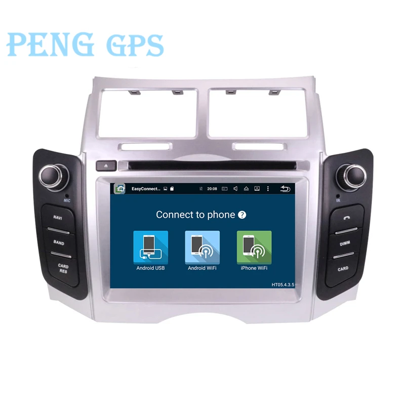 Автомобильный DVD-плеер Android 9 GPS-навигация для Toyota Yaris 2005-2011 Основное устройство