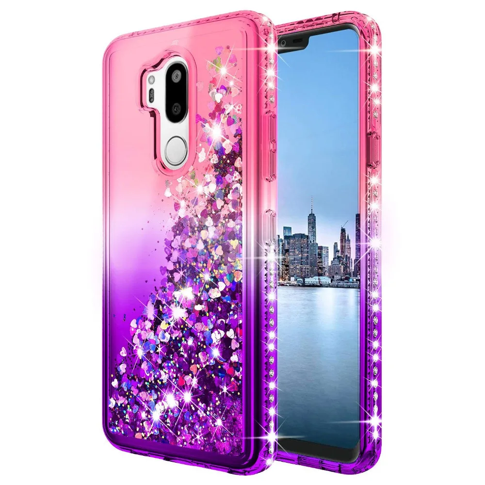Роскошный блестящий чехол с бриллиантами для LG G7 thinq G710 6 1 жидкий зыбучий песок