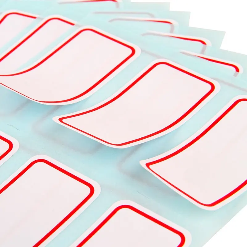 

72pcs /Pack White Self Adhesive Stickers Name Label Stickers Student Stationery School Office Supply 2.5*5.3cm