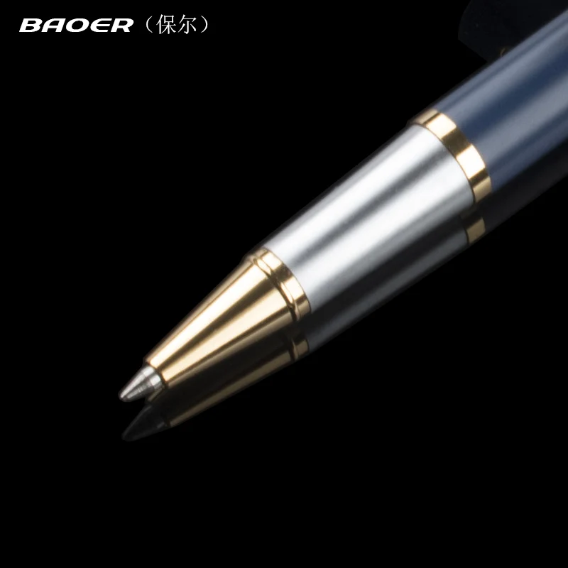 Ручка шариковая BAOER 801 со средним наконечником 0 7 мм|writing tools|pen blackpen blue |