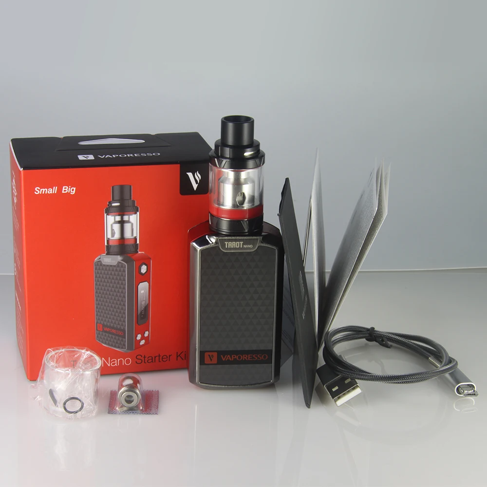 Оригинальный 80 Вт марки vaporesso Tarot Nano TC комплект с 2 мл веко б/у в отличном состоянии