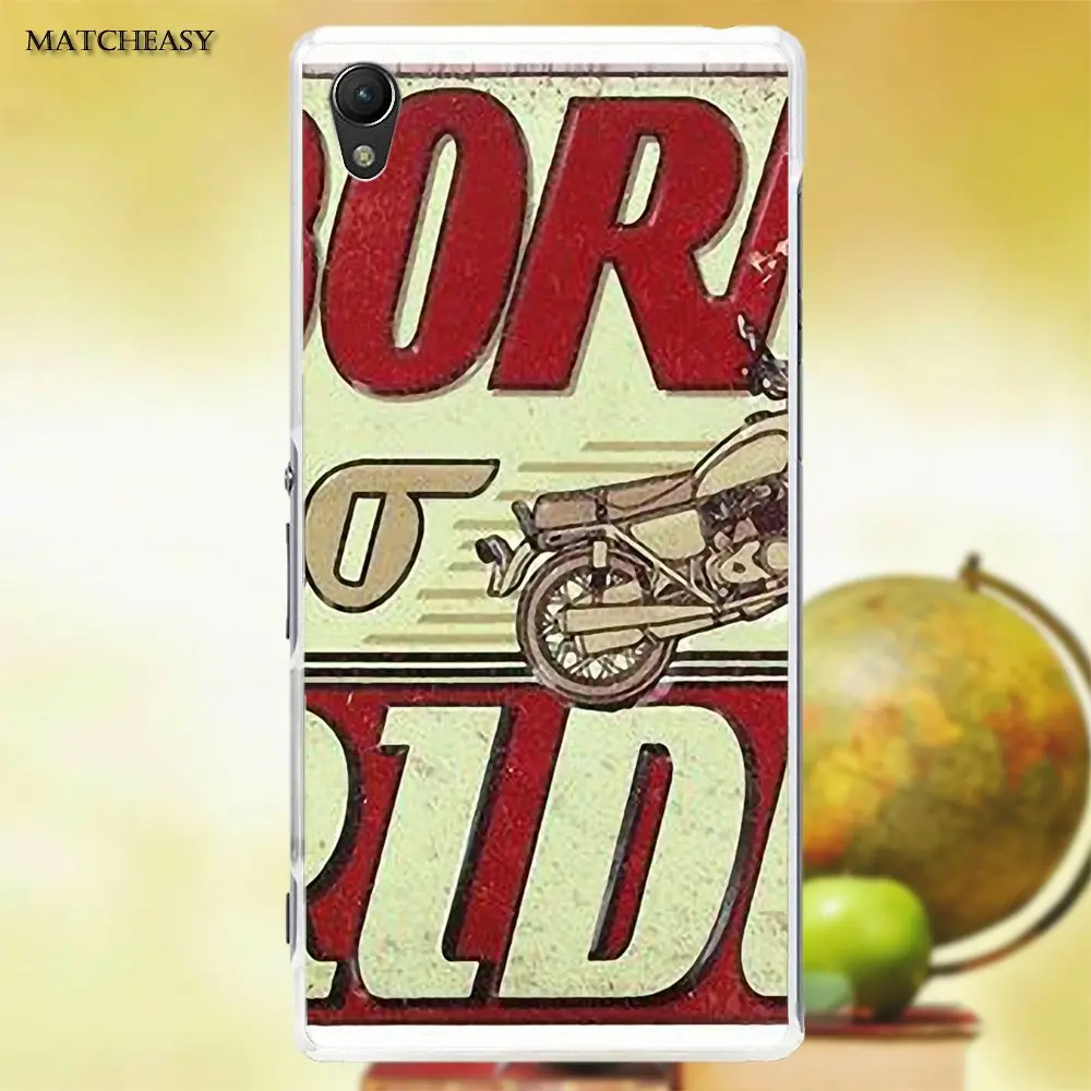 Oedmeb TPU Cases Covers Motorcycle Motorbike Quote Vtg For Sony Xperia Z Z1 Z2 Z3 Z4 Z5 compact Mini M2 M4 M5 T3 E3 XA | Мобильные