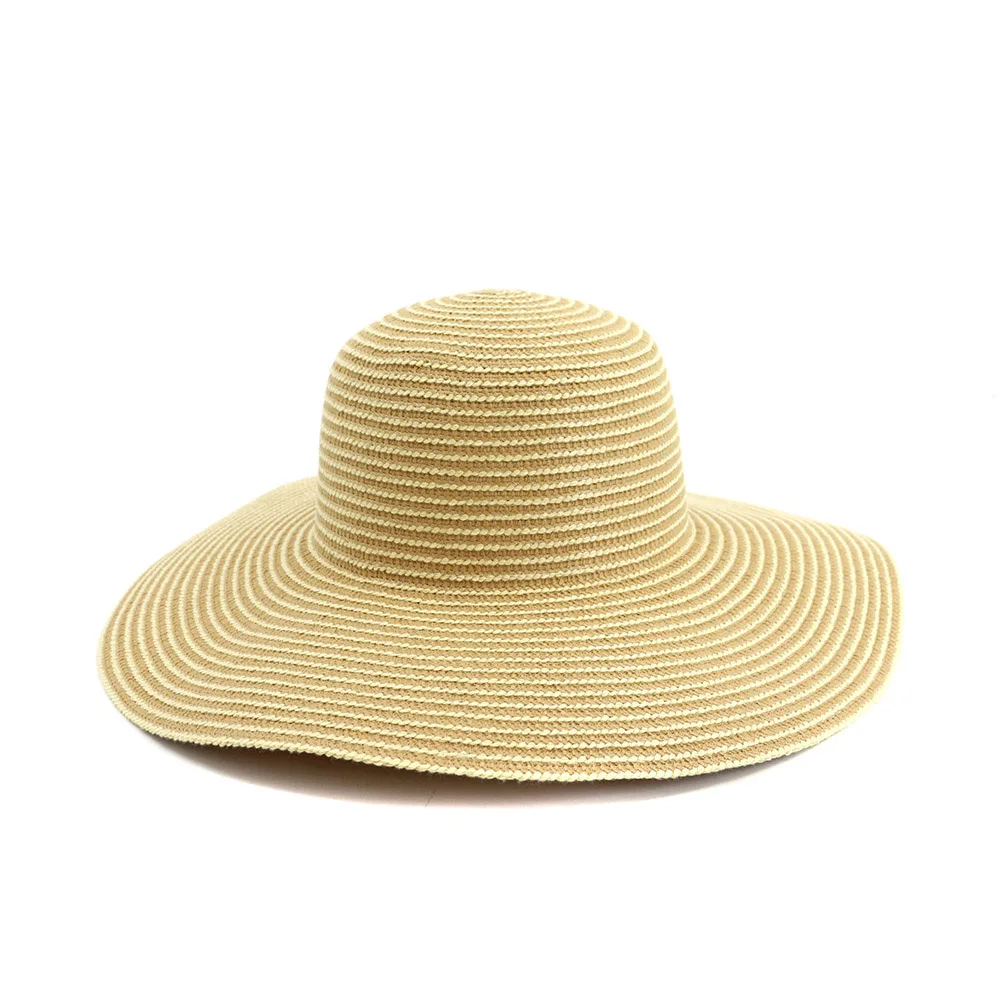 Шляпа с солнцезащитным козырьком женская модная пляжная Складная Соломенная