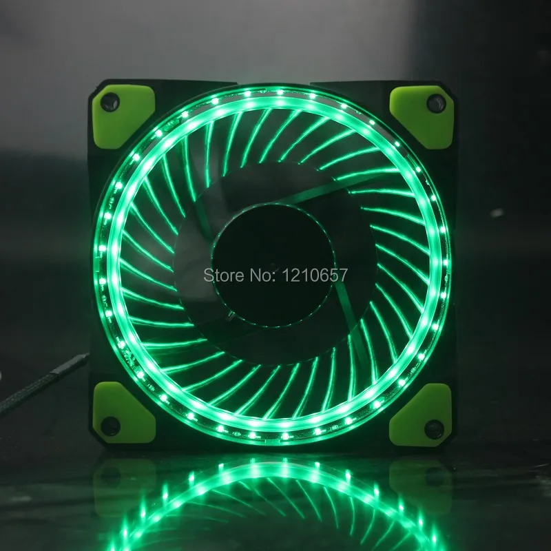 2 шт./партия Eclipse Green LED DC 12 В см гидравлический 120 мм x 25 корпус ПК охлаждающий