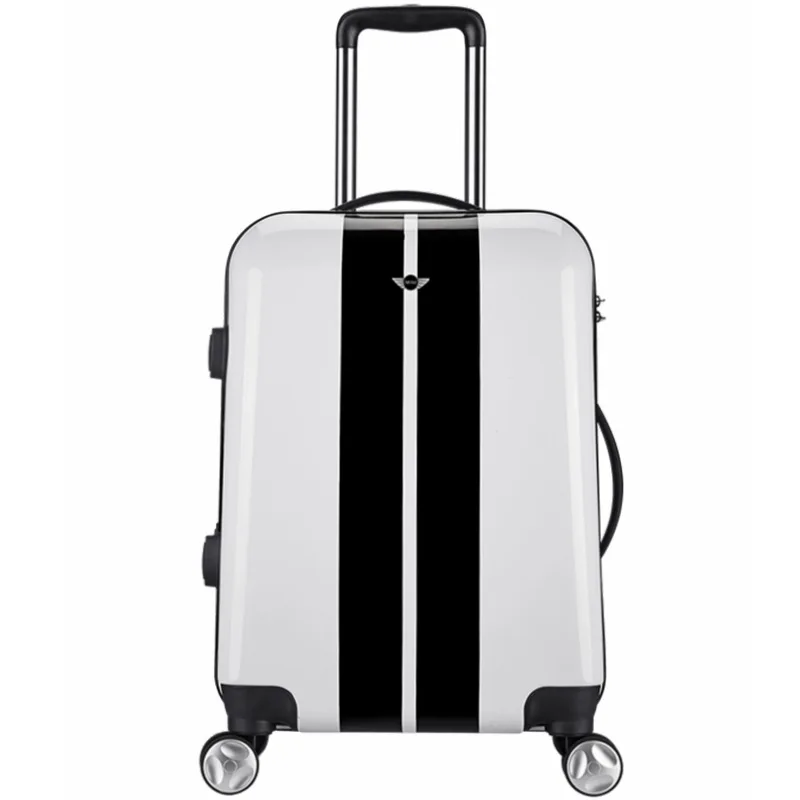 white BeaSumore 20 дюймов мини чемодан на колёсиках Spinner Для Женщин Чемодан колёса мужчин носить на колесиках дорожная сумка багажник - Цвет: white