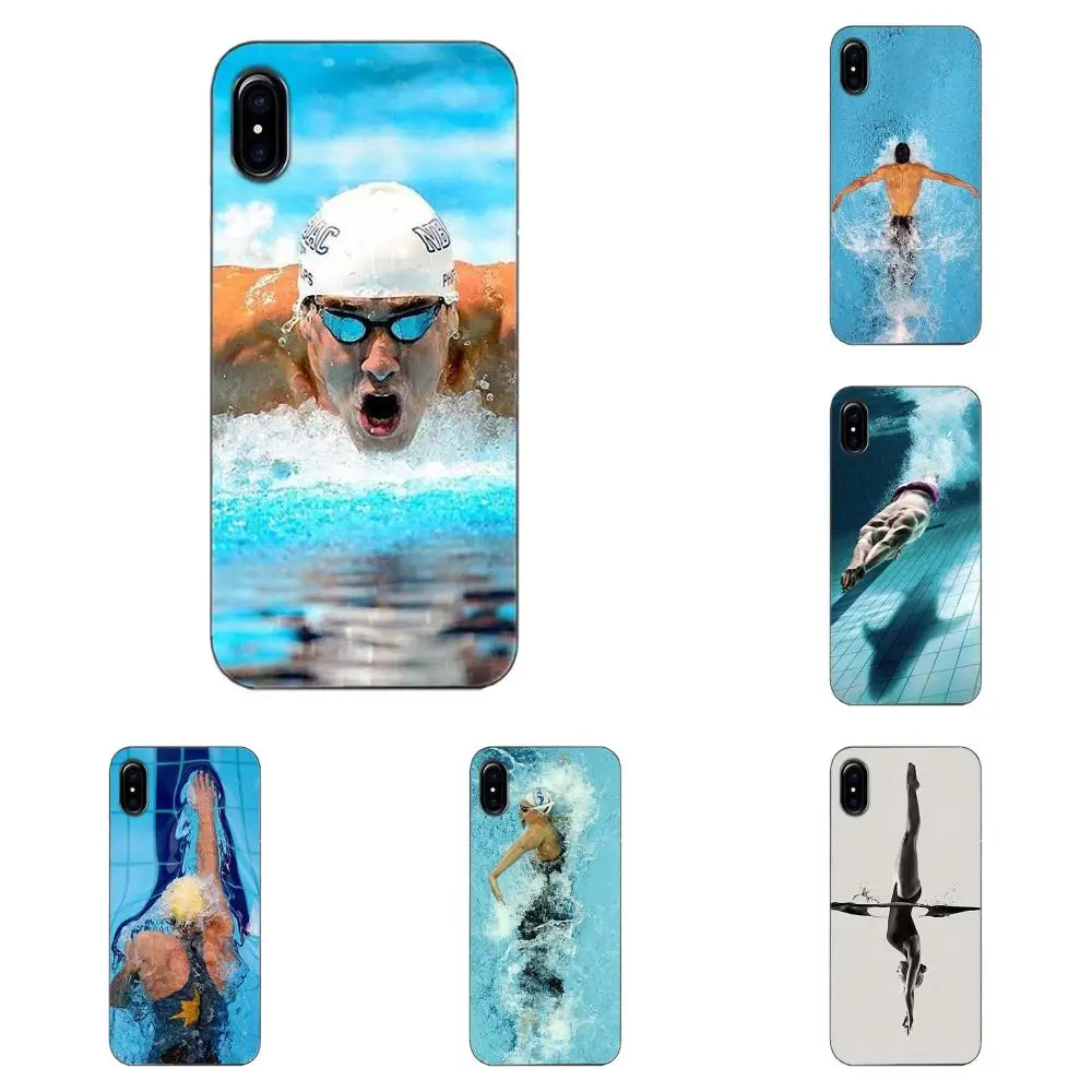 Tpwxnx чехол для телефона I Love Swimming Apple iPhone 4 4S 5 5C 5S SE 6 6S 7 8 Plus X|Чехлы-накладки| |