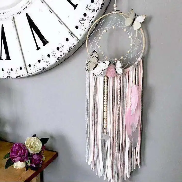 Настенный шатер с кисточками из мультфильма подвесная кровать бусинами