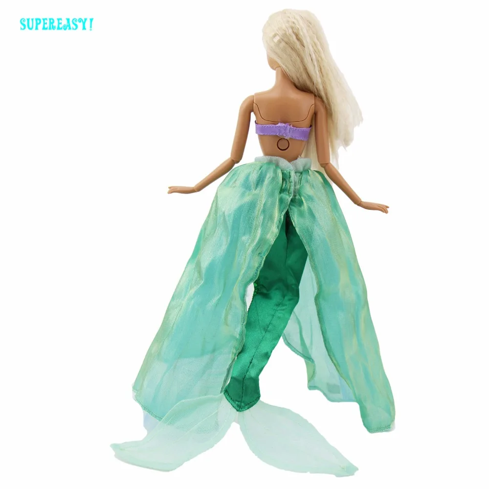 1 комплект Русалка сказочное платье фиолетовый бюстгальтер с бисером Зеленый