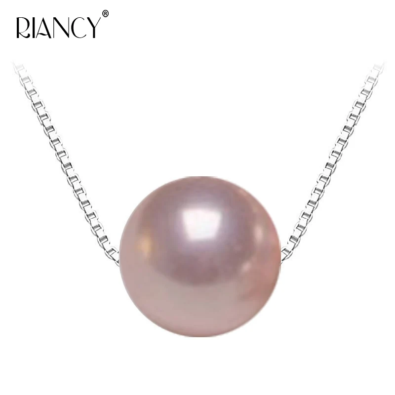 Pink shell pendant Новая мода Элегантный белый серый корпус 10 мм Имитация Жемчуга Кулон в виде ракушки бусины ювелирные изделия ключицы цепь для женщин - Окраска металла: Pink shell pendant