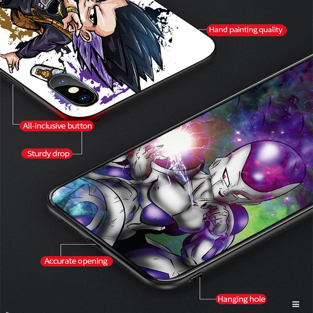 Dragon ball серии ТПУ силиконовый чехол для iPhone XS MAX XR 5 6 7 S плюс защитить резиновая 8