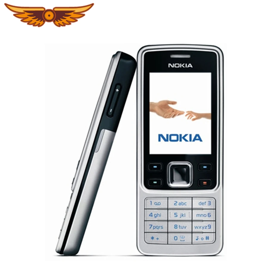 Разблокированный Nokia 6300 GSM 860 мАч Поддержка русской и арабской клавиатуры мобильный телефон трехдиапазонный многоязычный