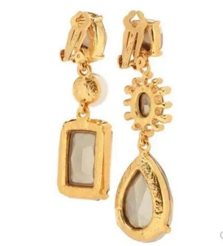 CSxjd High Quality Luxury Crystal pearl mix and match asymmetric without pierced ears ear clip | Украшения и аксессуары