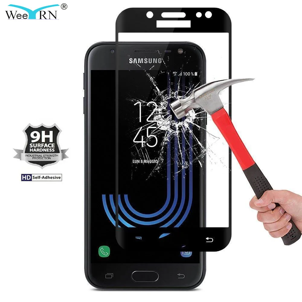 9H защитное стекло на для samsung j7 / стекло на для самсунг J7 закаленное стекло защити Экран протектор стекло на для Samsung Galaxy J7 стекло SM-J730FM J730F