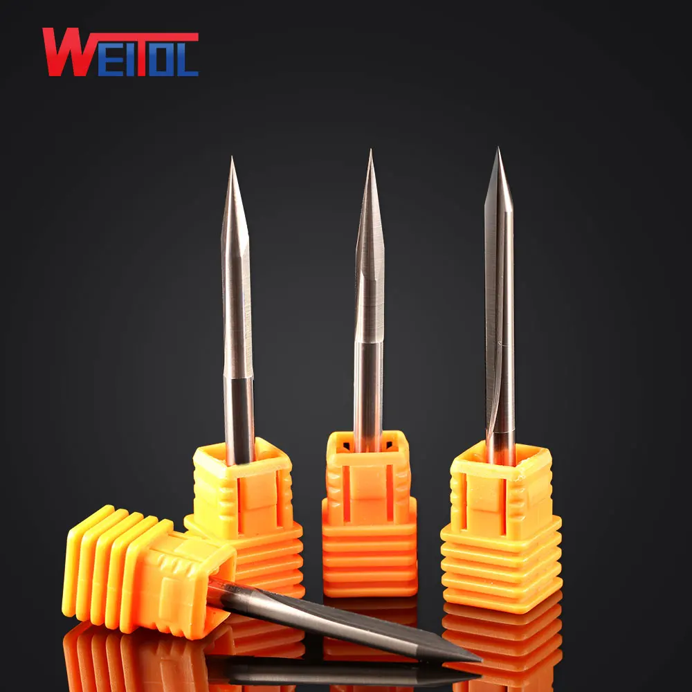 Weitol Бесплатная доставка 5A 4 мм два/двойные канавки V прямая бита ЧПУ станок