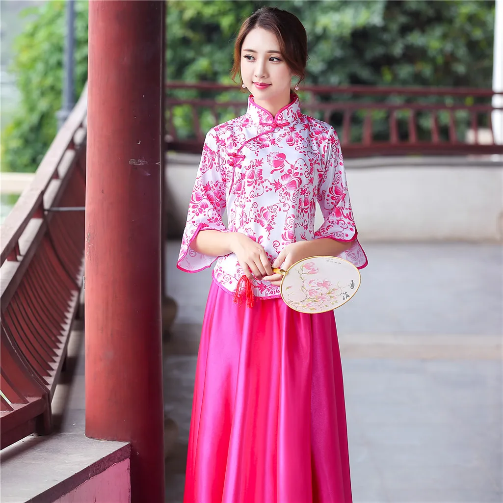 Винтажное свадебное платье подружки невесты Cheongsam современное традиционное в